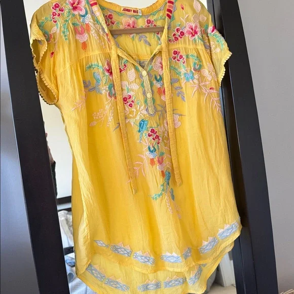 Johnny Was Embroidered Top Size S - Picture 3 of 8